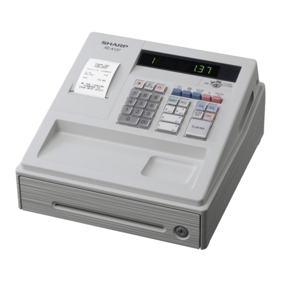 Sharp XE-A137 Anleitung
