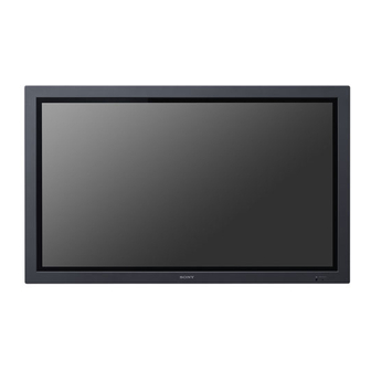 Sony FWD-42PV1 Bedienungsanleitung