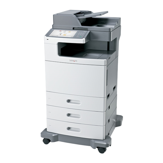 Lexmark X790 Series Benutzerhandbuch