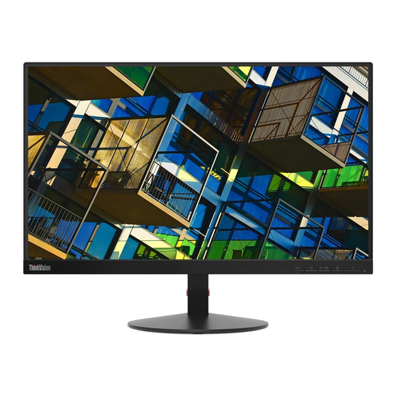 Lenovo ThinkVision S22e-19 Bedienungsanleitung