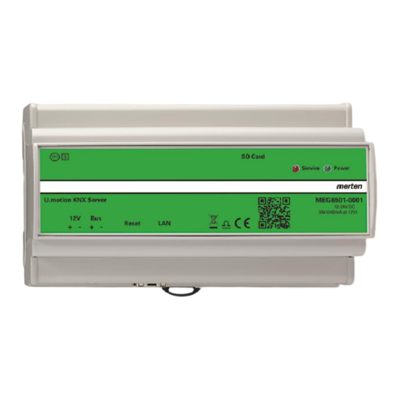 merten U.motion KNX Server Installationshandbuch