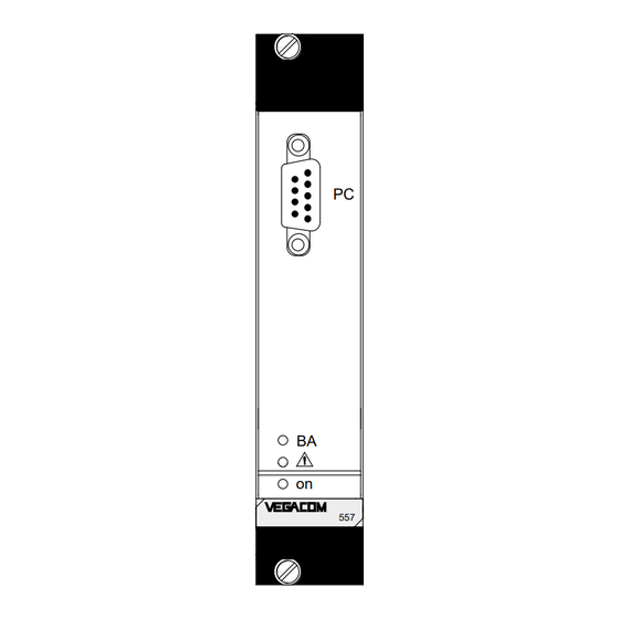 VEGA VEGACOM 557 Betriebsanleitung