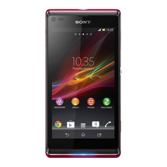 Sony Xperia L C2105 Bedienungsanleitung