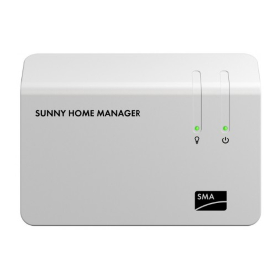 SMA SUNNY HOME MANAGER Schnelleinstieg Zur Inbetriebnahme