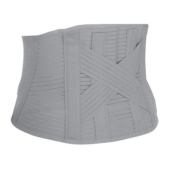 Ottobock 6001 Lumbo Carezza Basic Gebrauchsanweisung