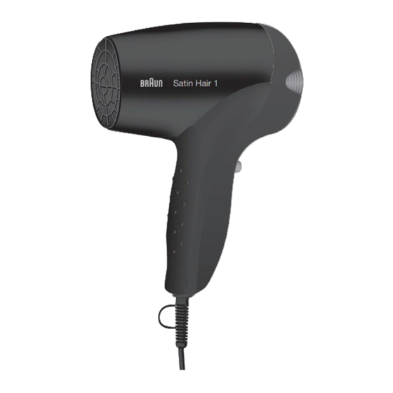 Braun Satin Hair 1 HD 110 Gebrauchsanweisung