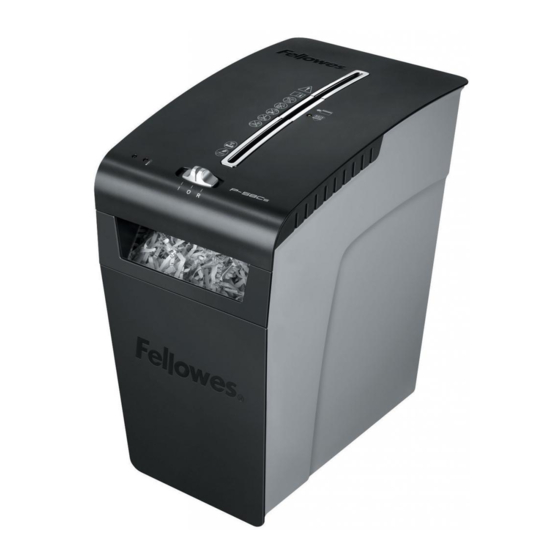 Fellowes P-58Cs Anleitung