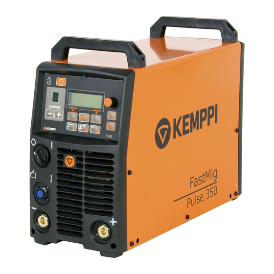 Kemppi FastMig Pulse 350 Kurzanleitung