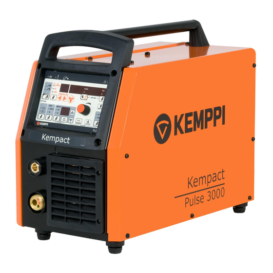 Kemppi Kempact Pulse 3000 Gebrauchsanweisung