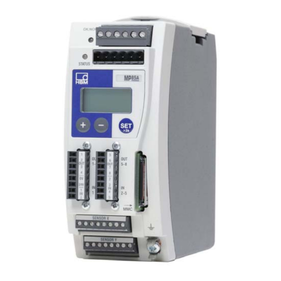 HBM MP85A FASTpress Kurzanleitung