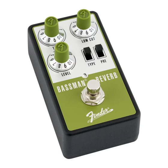 Fender BASSMAN REVERB Bedienungsanleitung