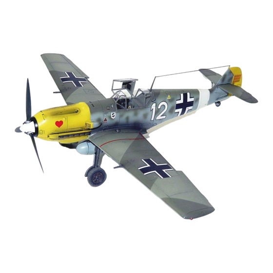 Tamiya MESSERSCHMITT Bf109E-4/7 TROP Bedienungsanleitung