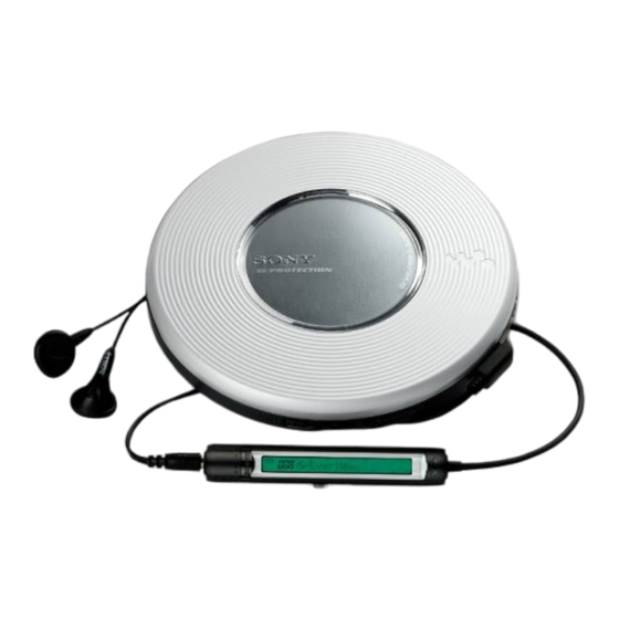 Sony Walkman D-EJ785 Bedienungsanleitung