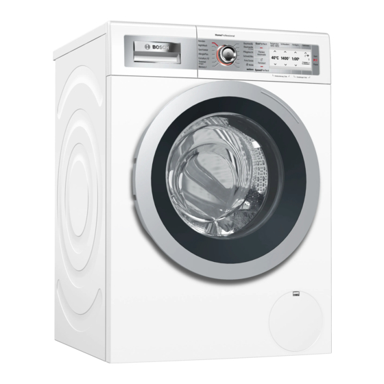 Bosch WAYH8741 Gebrauchs- Und Aufstellanleitung