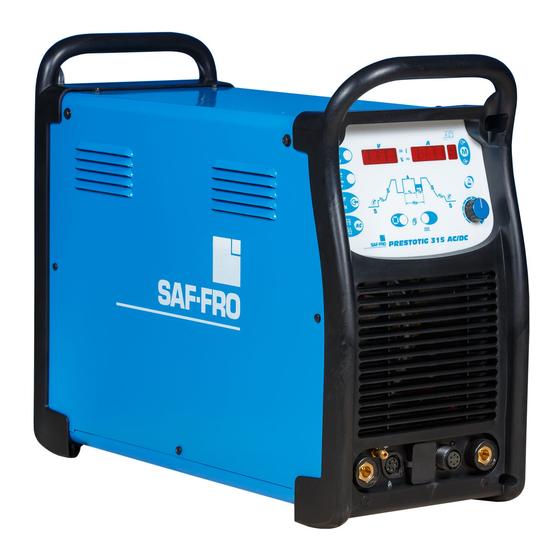 Saf-Fro PRESTOTIG 315 AC/DC Bedienungsanleitung