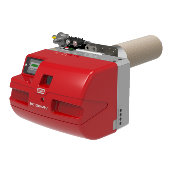 Riello RX 500 S/PV Installations-, Bedienungs- Und Wartungsanleitung