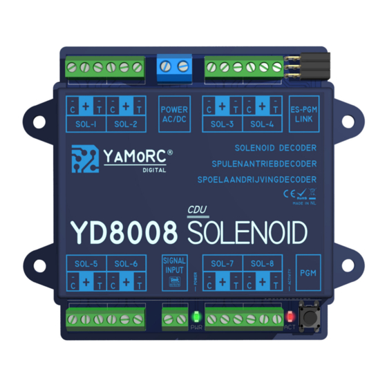 Yamorc YD8008 SOLENOID Schnelleinstieg