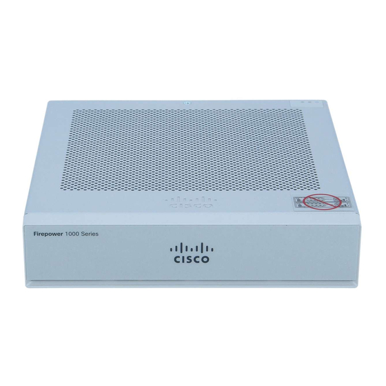 Cisco Firepower 1010 Serie Hardware-Installationsanleitung