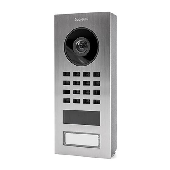 DoorBird D11 Serie Installationsanleitung