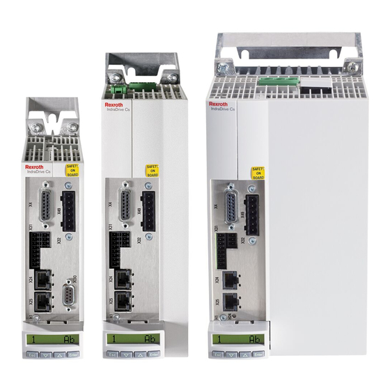 REXROTH IndraDrive Betriebsanleitung