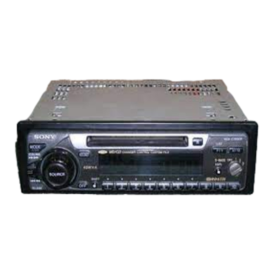 Sony MDX-C7890R Installation