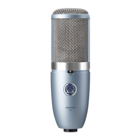 AKG Perception 420 Bedienungsanleitung
