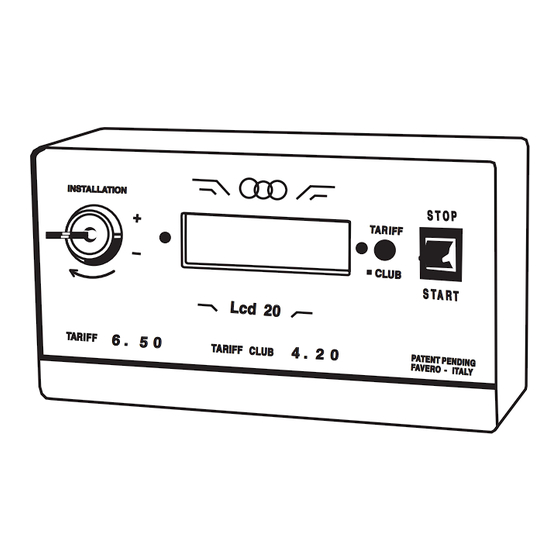 favero LCD20 Montageanleitung