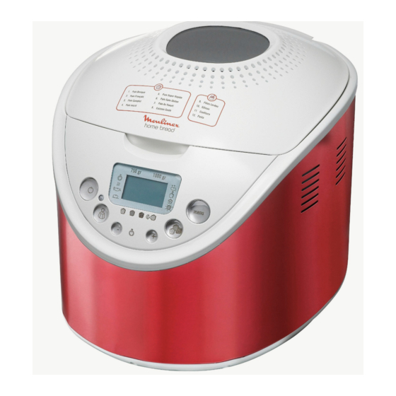 Moulinex home bread OW 3020 Bedienungsanleitung
