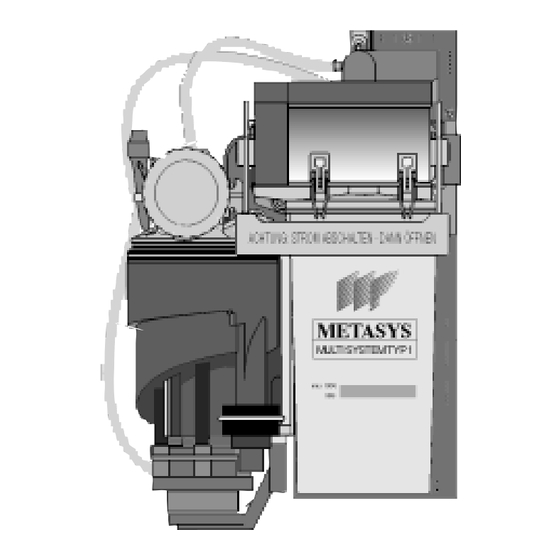 Metasys MULTI SYSTEM TYP 1 Einbau, Betrieb Und Wartung