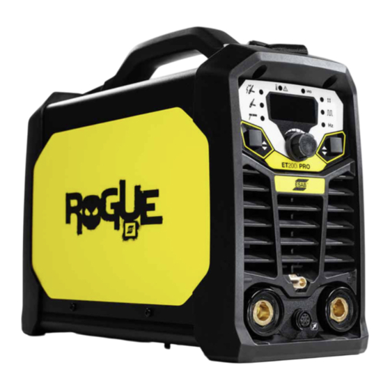 ESAB Rogue ET 200iP PRO Betriebsanleitung