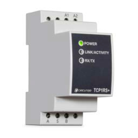 Circutor TCP1RS+ Kurzanleitung