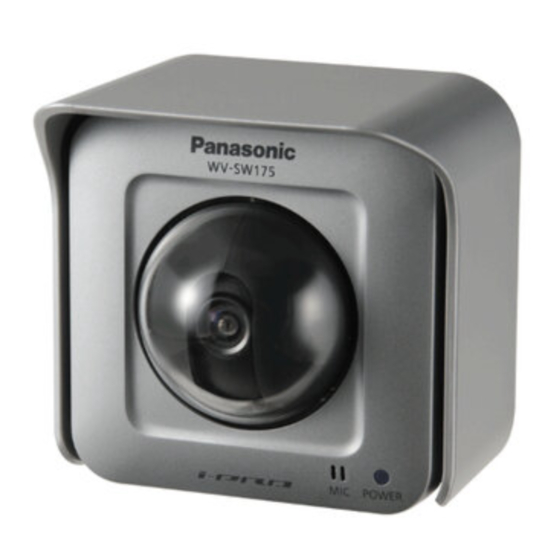 Panasonic WV-SW390-Serie Bedienungsanleitung