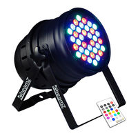 Beamz Professional LED PAR 64-36x3W Alu RGB IR DMX Bedienungsanleitung