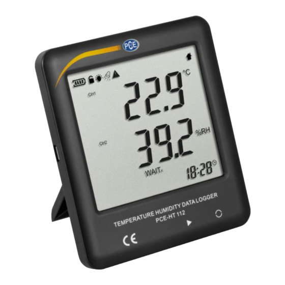 PCE Instruments PCE-HT 114 Bedienungsanleitung