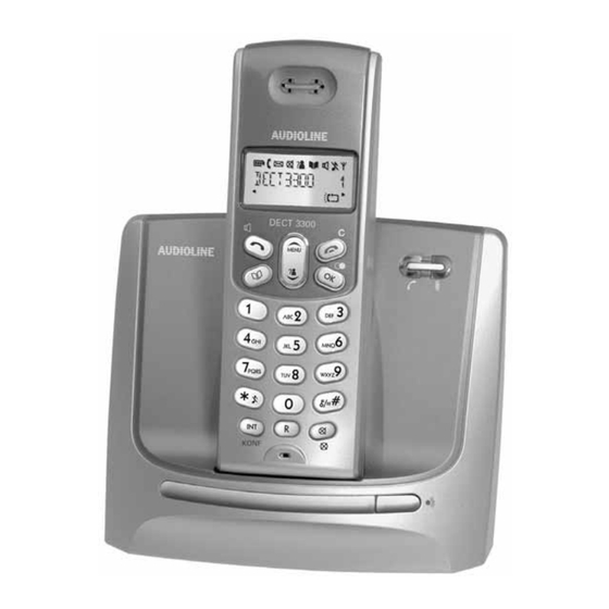 AUDIOLINE DECT3300 Bedienungsanleitung