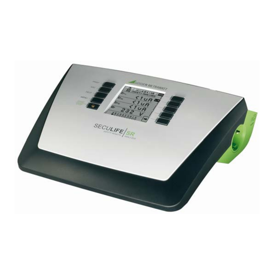 Gossen MetraWatt SECULIFE SR Bedienungsanleitung
