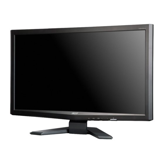 Acer X243HQ Schnellinstallationsanleitung