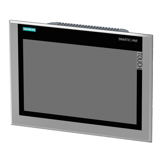 Siemens SIMATIC HMI Comfort PRO Kompaktbetriebsanleitung
