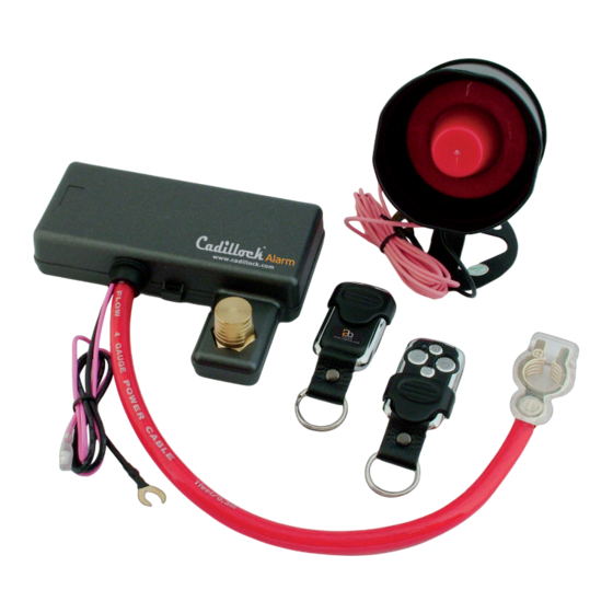 2b first Cadillock Alarm Installations- Und Bedienungsanleitung