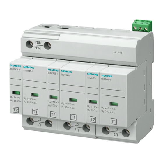 Siemens 5SD7443-1 Betriebsanleitung