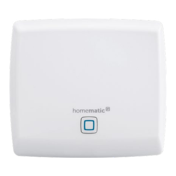 HomeMatic Access Point Montage- Und Bedienungsanleitung