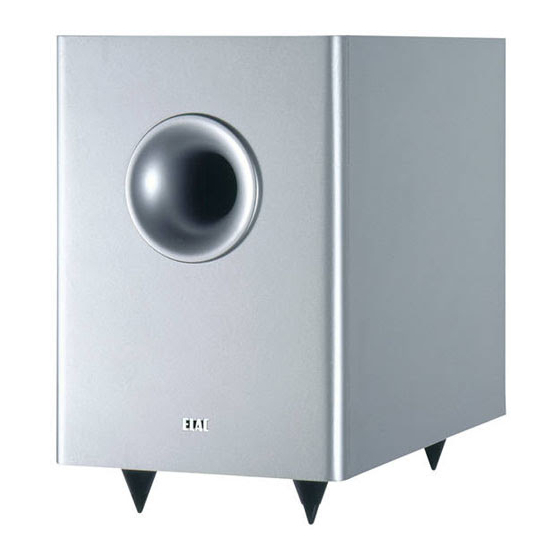 ELAC SUB 101 ESP Bedienungsanleitung