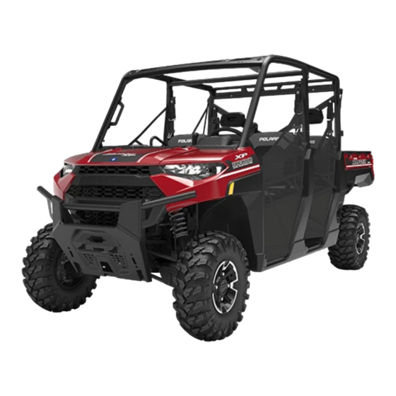 Polaris RANGER CREW XP 1000 EU 2019 Betriebsanleitung Für Wartung Und Sicherheit