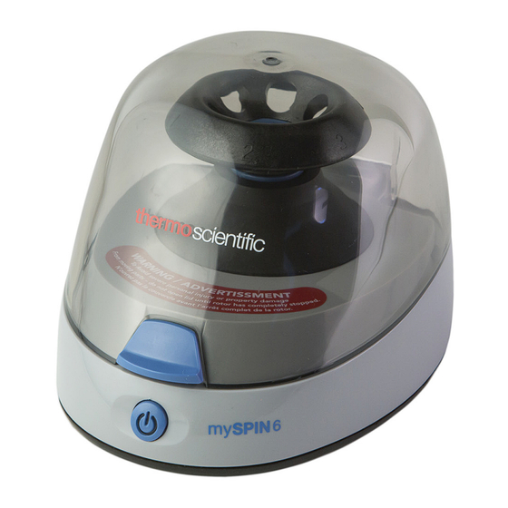 Thermo Scientific mySPIN 6 Bedienungsanleitung
