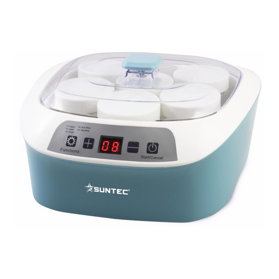 Suntec Wellness YOG-8588 digital Bedienungsanleitung