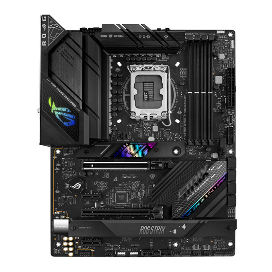 Asus ROG STRIX B760-F GAMING WIFI Schnellstartanleitung