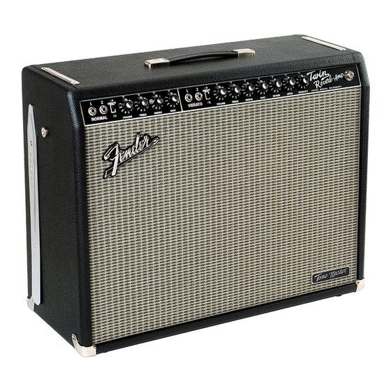 Fender TONE MASTER Twin Reverb-Amp Bedienungshandbuch