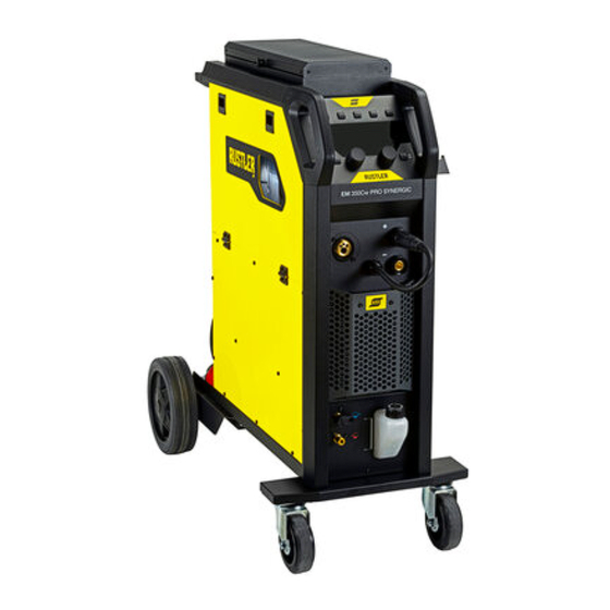 ESAB Rustler EM 350Cw PRO SYNERGIC Betriebsanleitung