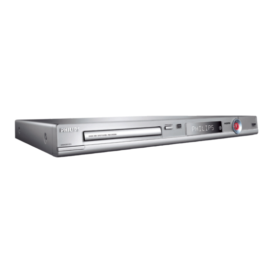 Philips DVDR3400 Benutzerhandbuch