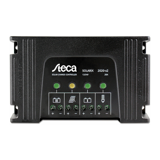Steca SOLARIX 2020-X2 Bedienungsanleitung